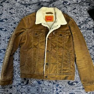 Levi's Men's Tan Sherpa Lined Jacket